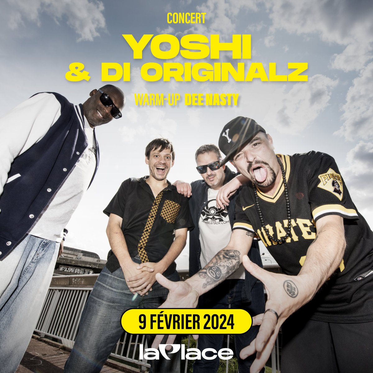 Di OriginalZ en concert  à Laplace ! Retrouvez <a href="/YOSHIDIORIGINAL/">YOSHI DI ORIGINAL</a>  et son équipe !
🗓️ Vendredi 9 Février 2024
📍La Place
🎫 link.dice.fm/Z5b463952637