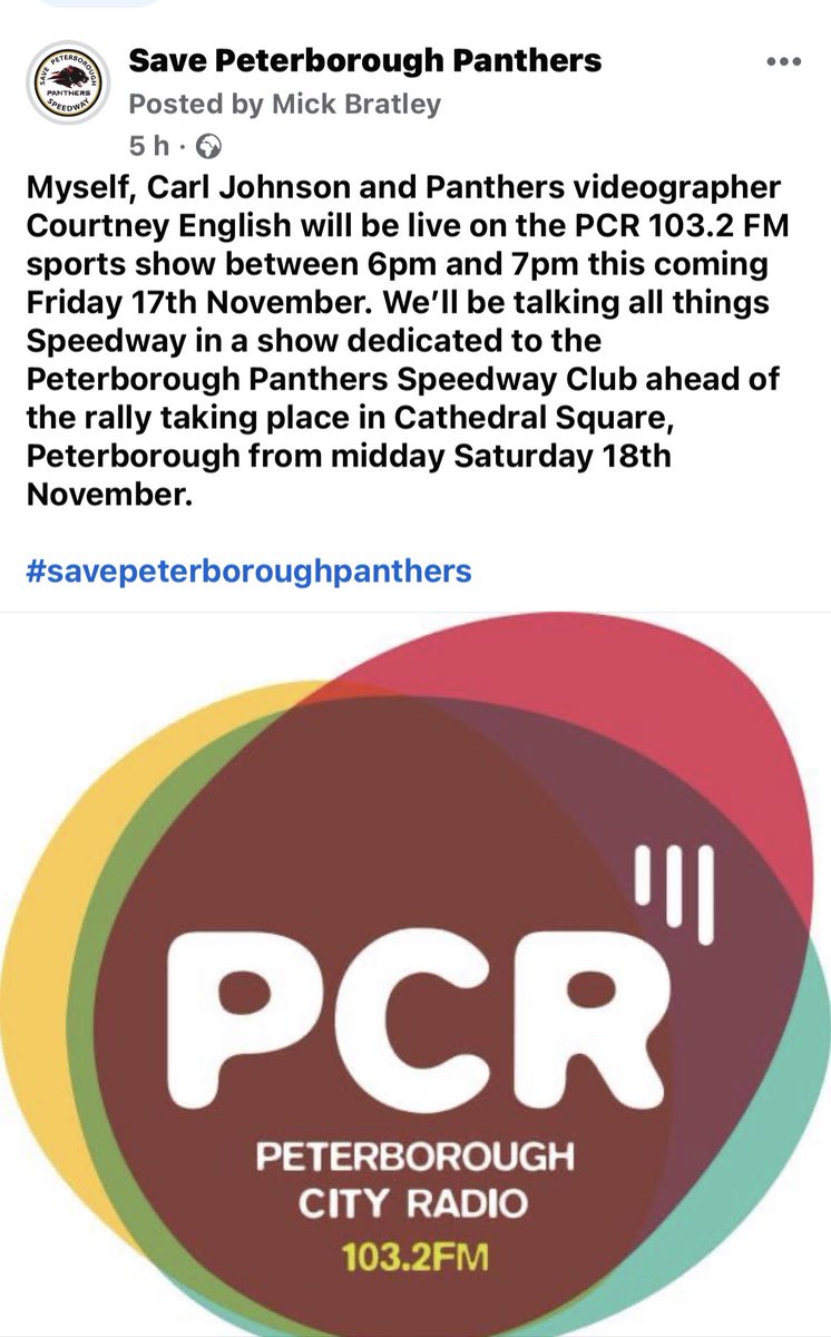 Save Peterborough Panthers tweet media