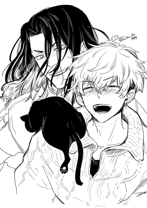 謎シチュ
風強めで髪がバサバサになってるのを描きたかったばじふゆ
ちふゅ「最近急に寒いっすね!」 