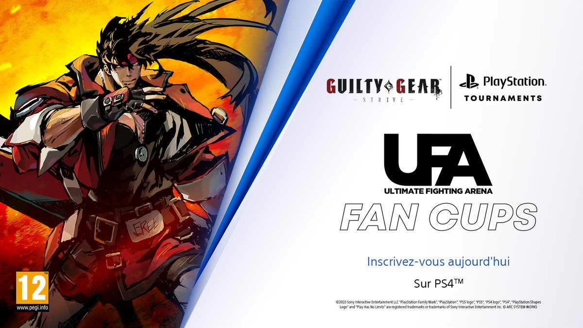 Vous voulez mettre à l’épreuve vos skills sur Guilty Gear -Strive- ?

Vous avez jusqu’à jeudi pour vous inscrire à notre UFA Fan Cups depuis votre PS4 pour gagner une chance d’assister à un des plus gros évènements FCG en France.