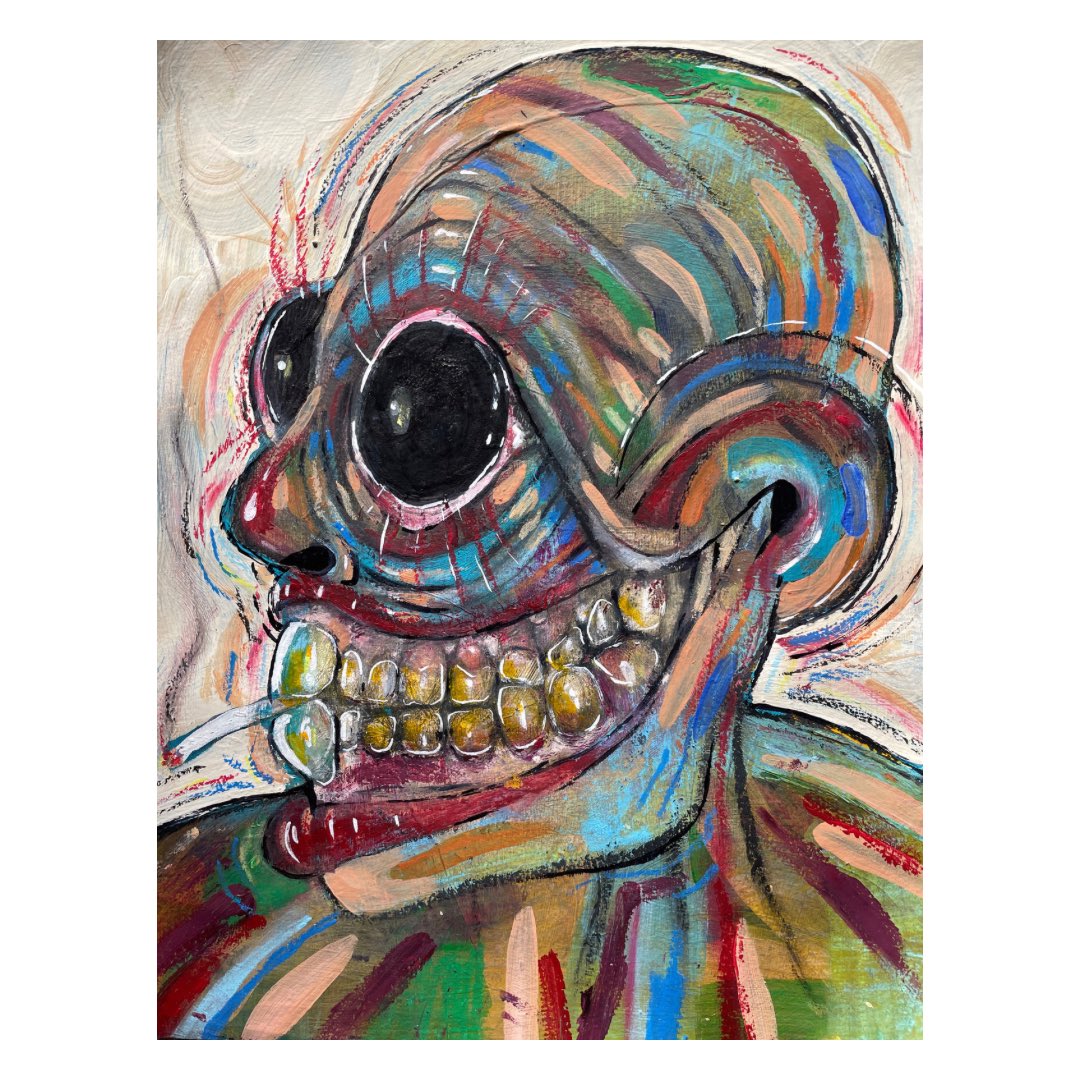 Worlds horniest chain smoker portrait