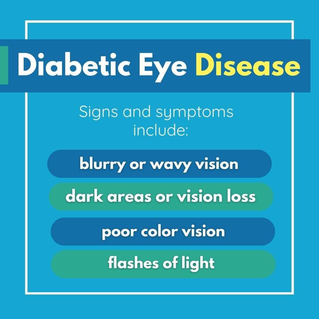 Make sure you visit your optician and attend your diabetic retinal screening appointments! Both will check on the health of your eye. Not just your vision.