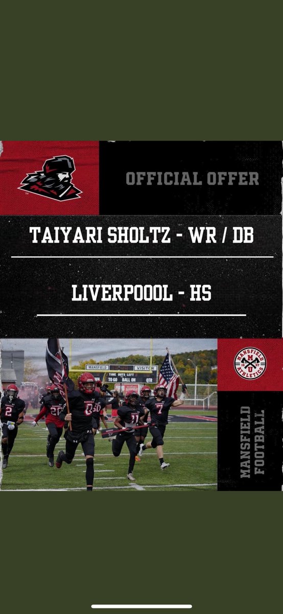 Blessed to receive my first offer from @MansfieldFB . Thank you @coach_mike3