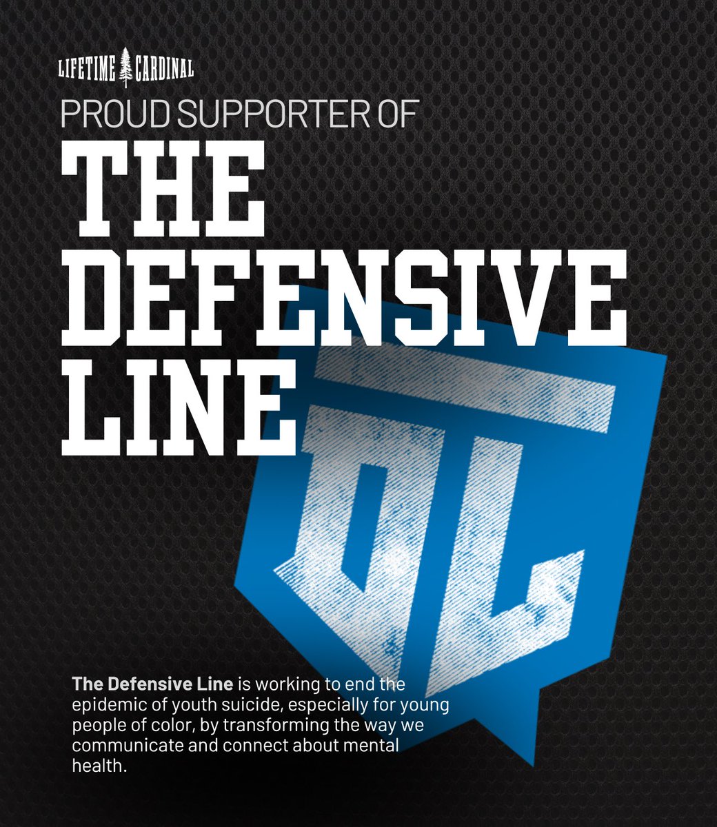 As a college athlete, I understand the importance of mental health to on field performance as well as off the field wellbeing. Excited to team up with former Stanford legend, Solomon Thomas, and his organization, The Defensive Line, to break the stigma surrounding mental health.