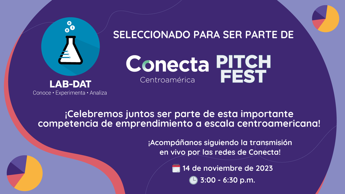 labdatero's tweet photo. #Centroamérica |

✨ ¡@labdatero sigue innovando! ✨

🗓🏆 ¡Este 14.11.2023, celebra junto a nuestro CEO, Diego Manzano, haber sido seleccionados para tan importante competencia de emprendimiento!

💻🔴 ¡Acompáñanos y sigue la transmisión en vivo en las redes de @Conecta_Ca_! https://t.co/IUW07ljI35