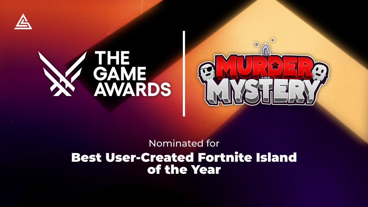 We are incredibly proud to announce that our map Murder Mystery has been nominated for the @theGameAwards Best User-Created Fortnite Island of the Year! 😱

Map link: fortnite.com/@alliance/8513…

Vote for us here: bit.ly/tgafortnite

#TheGameAwards <a href="/FNCreate/">Fortnite Creators</a> #UEFN