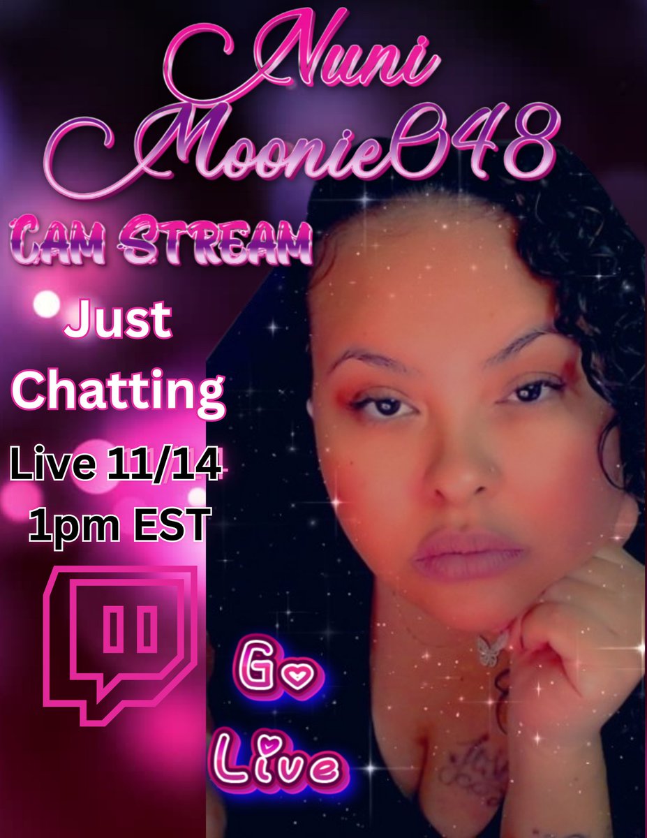 Nunimoonie048's tweet image. Going live at 1pm EST today come through lets chat &amp;lt;3 twitch.tv/nunimoonie048 #golive #tuesdayvibe #MeetTheLadies #latina #streamer #streamergirl  @SmallStreamersR @rtsmallstreams @sme_rt @promo_streams @Twitch @RetweetOnTwitch @TwitwatchRT