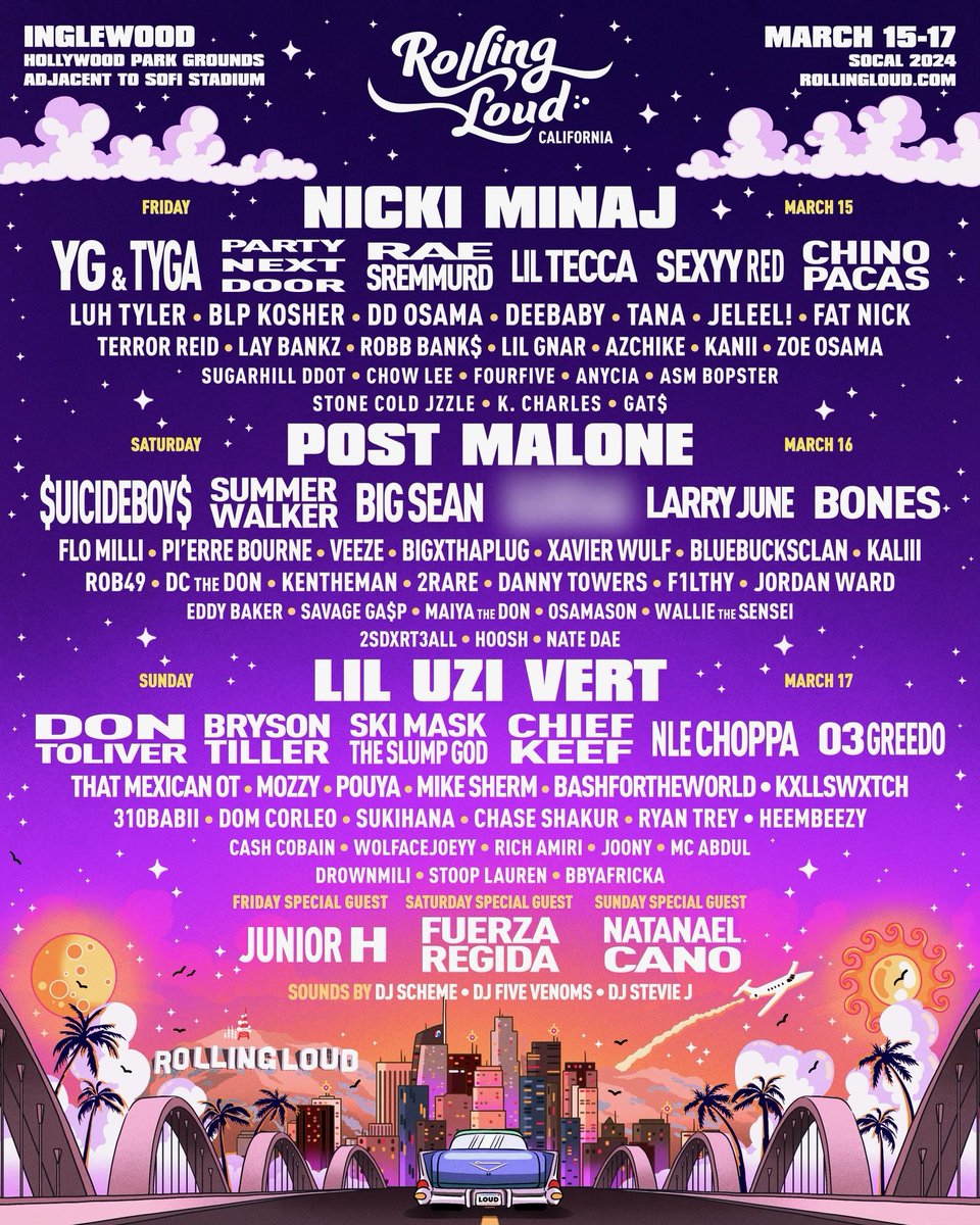 my first rolling loud.. let’s do it all 🥲