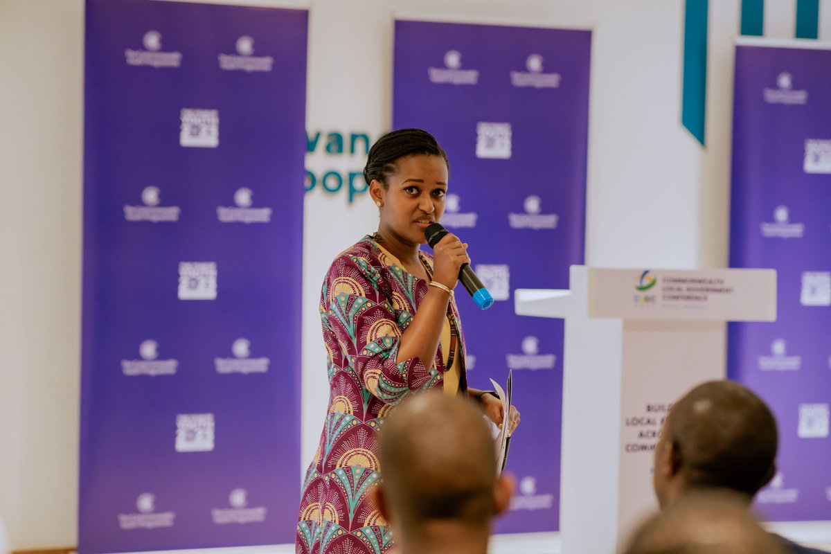 RwandaYouthArts's tweet image. In her remarks, Minister of State @XandrineUmutoni reiterated that leaders must continue empowering the youth to reach their potential and include them in decision-making at all levels of governance. #CLGC2023