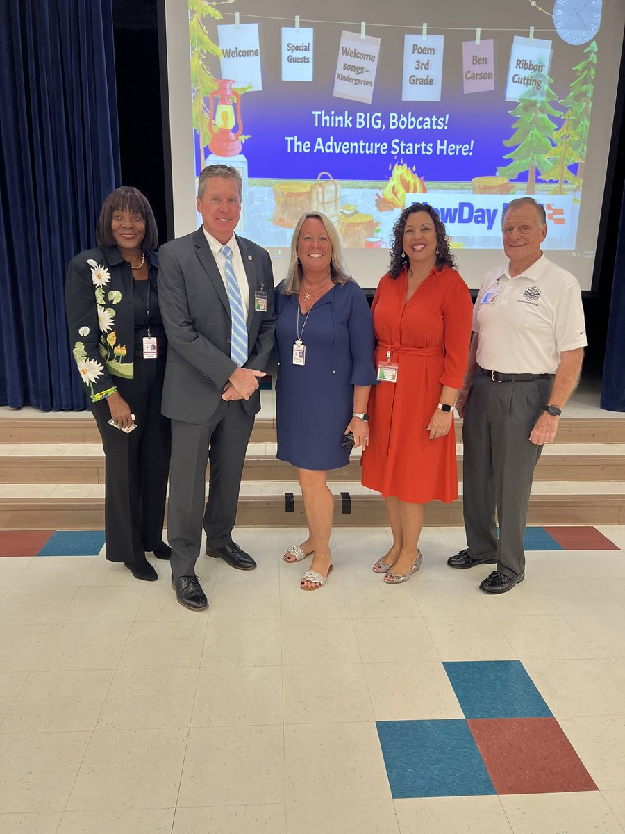 Good morning from <a href="/RoyalPalmElem/">Royal Palm Elem</a> for the opening of their Ben Carson Reading Room.