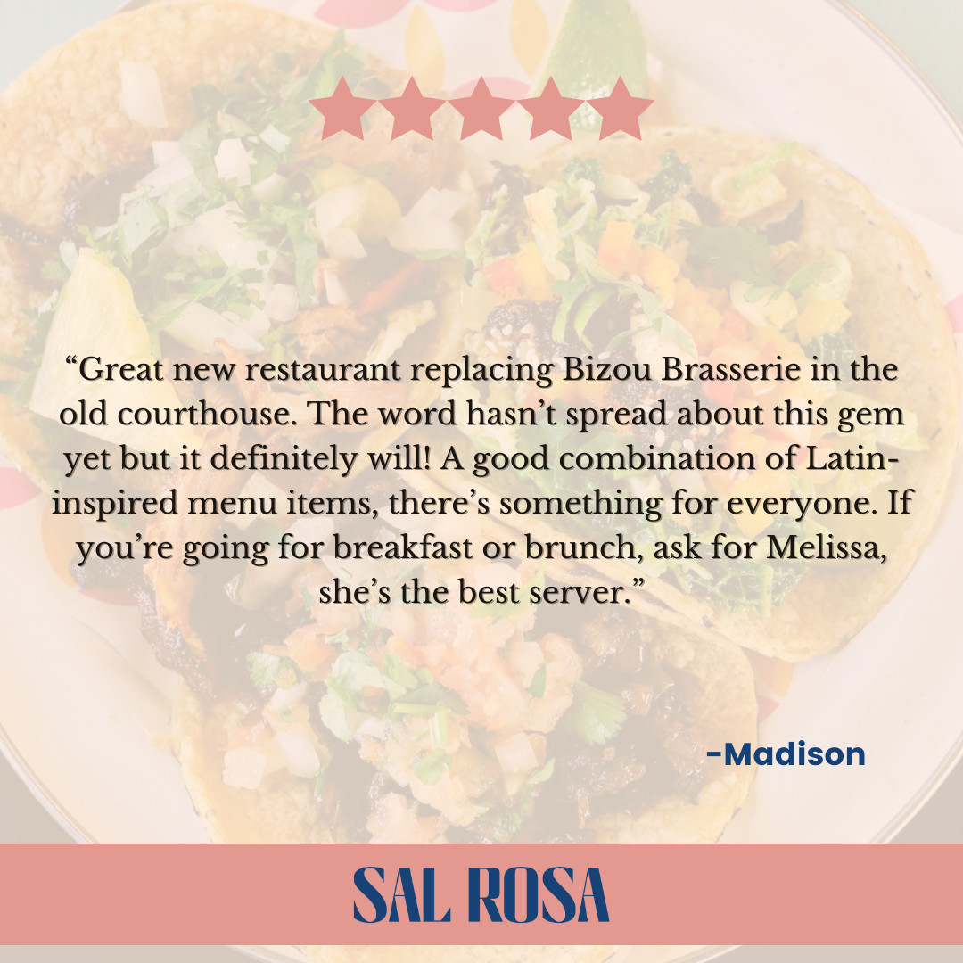 We are grateful for this glowing 5-star review! Your kind words light up our day. Thank you for choosing us and sharing your positive experience at Sal Rosa! ⭐️