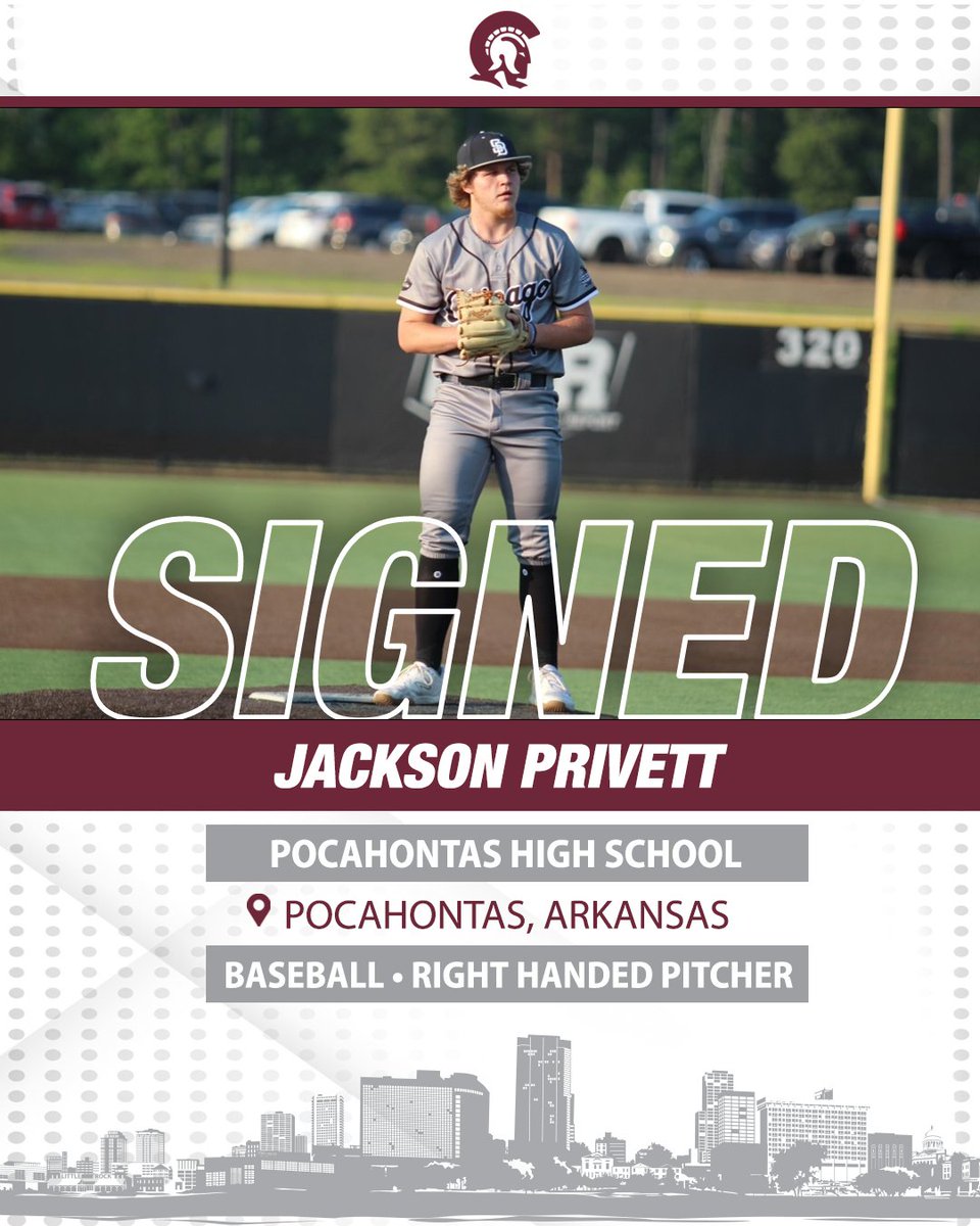 🚨 OFFICIALLY A TROJAN🚨 

Little Rock Baseball welcomes Jackson Privett to the team!

#LittleRocksTeam