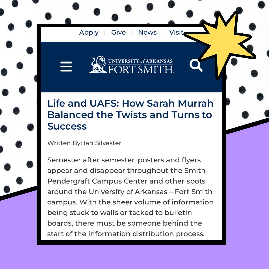 UAFSCACE's tweet image. We love you, Sarah! You are amazing and such an important part of our office! 🤩🎉
You can read this article through the link in our bio.