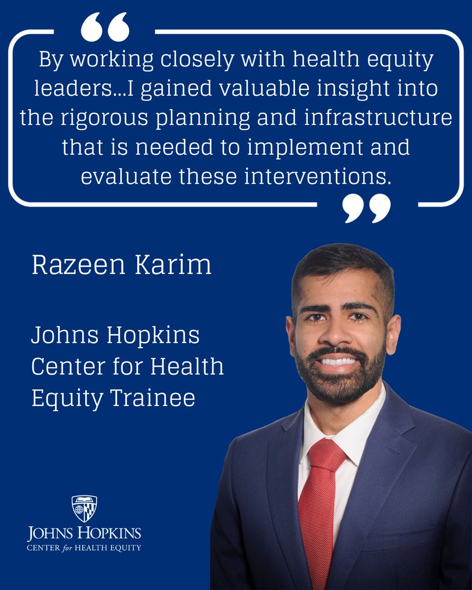 “I gained valuable insight into the rigorous planning...that is needed to implement and evaluate these interventions.' Read all about Razeen Karim's experience in CHE's #traineeprogram! 🔗 loom.ly/tDsjlzc Learn how to become a CHE trainee! loom.ly/z3XNwKE