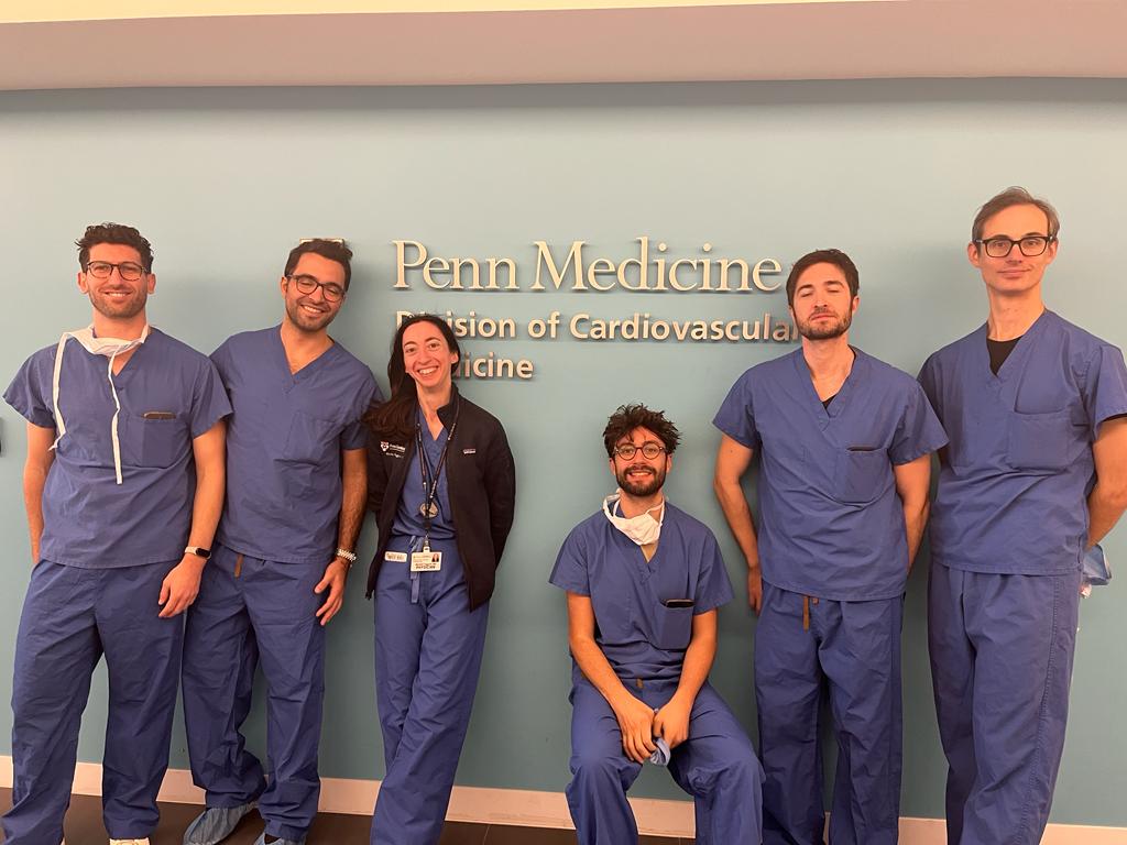 Thrilled to welcome our colleagues from Italy to Philadelphia for our first (of hopefully many) exchanges - a packed itinerary - AHA - touring our historic city and now at @PennCardiology @ACCinTouch