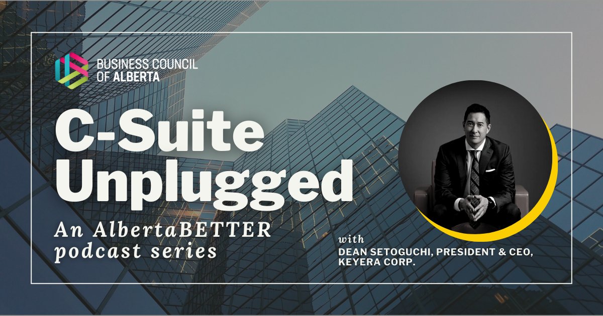 On our latest #AlbertaBETTER podcast episode, host <a href="/awlegge/">Adam W. Legge</a> talks to Dean Setoguchi, President &amp; CEO of <a href="/KeyeraCorp/">Keyera Corp</a> about ways energy improves our lives, advice for budding young professionals, the future of Alberta, and more. Listen to it here:
businesscouncilab.com/podcast-catego…