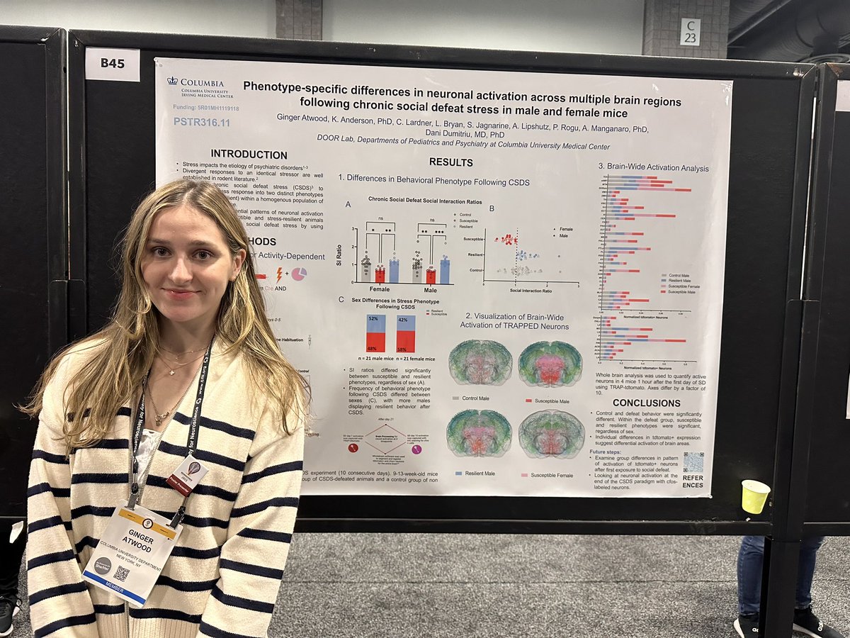 Andreane Lavallee, PhD (@alavalleephd) on Twitter photo Kicking off day 4 of <a href="/SfNtweets/">Society for Neuroscience (SfN)</a> with Ginger presenting her 🐭 work in <a href="/theDOORlab/">Dani Dumitriu, MD, PhD</a> !! Kicking off day 4 of <a href="/SfNtweets/">Society for Neuroscience (SfN)</a> with Ginger presenting her 🐭 work in <a href="/theDOORlab/">Dani Dumitriu, MD, PhD</a> !!
