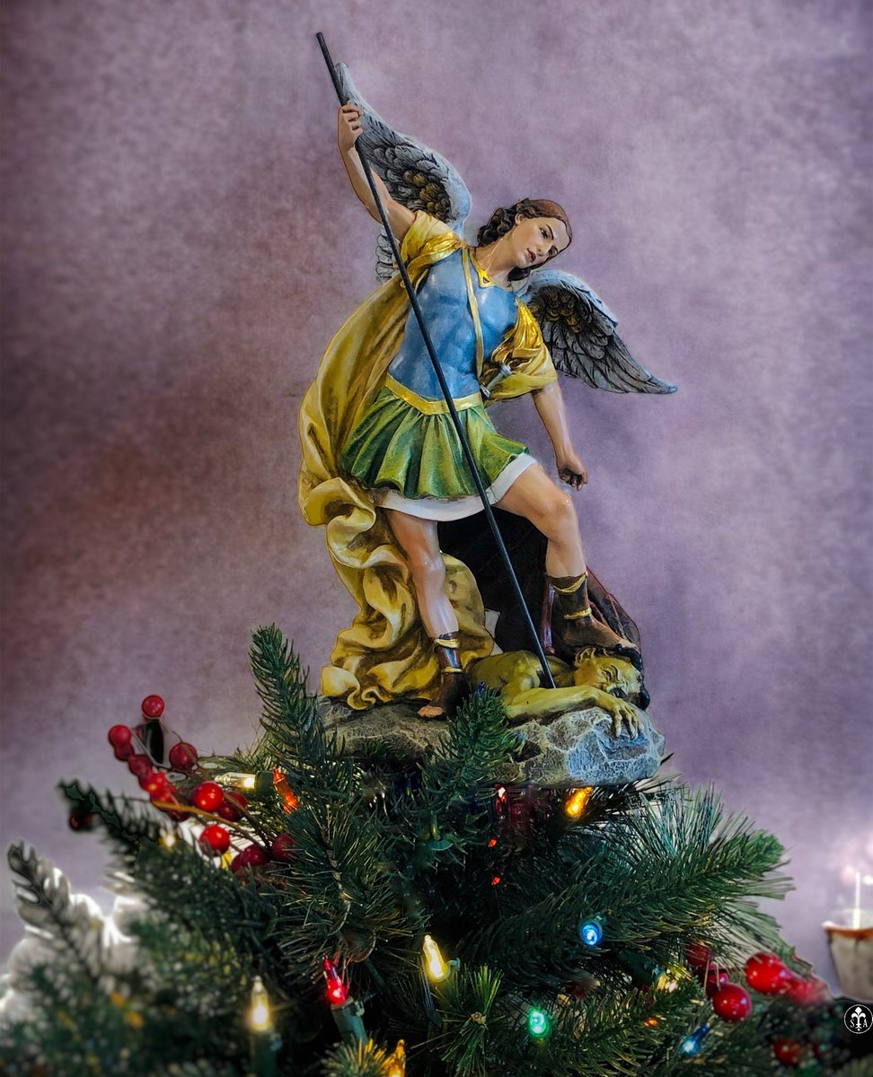 SummitArbor's tweet photo. Experience a touch of celestial magic with our 12" St. Michael Archangel Christmas Tree Topper! Elevate your holiday spirit as you welcome the protector of Police Officers into your festive celebrations. 🙏 
#treetopper #supportsmallbusiness #StHypatius #iteadjoseph #oraetlabora https://t.co/FTqDIfw3X7