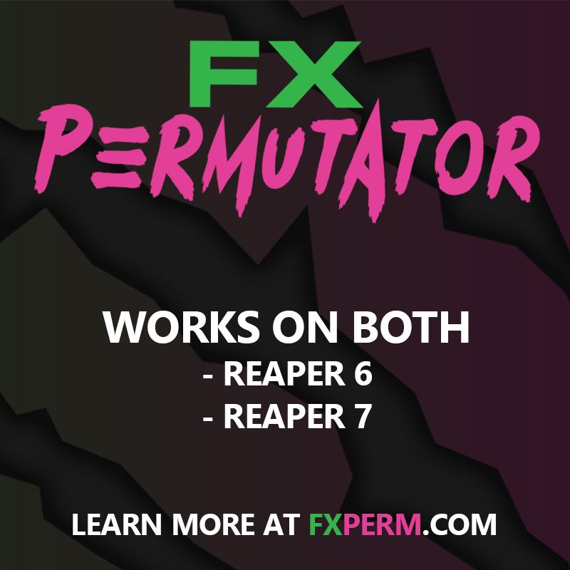 techaud_io's tweet image. Did you miss the news? FX Permutator has been updated to work on REAPER 7!
#reaperdaw #audio #gameaudio #plugins