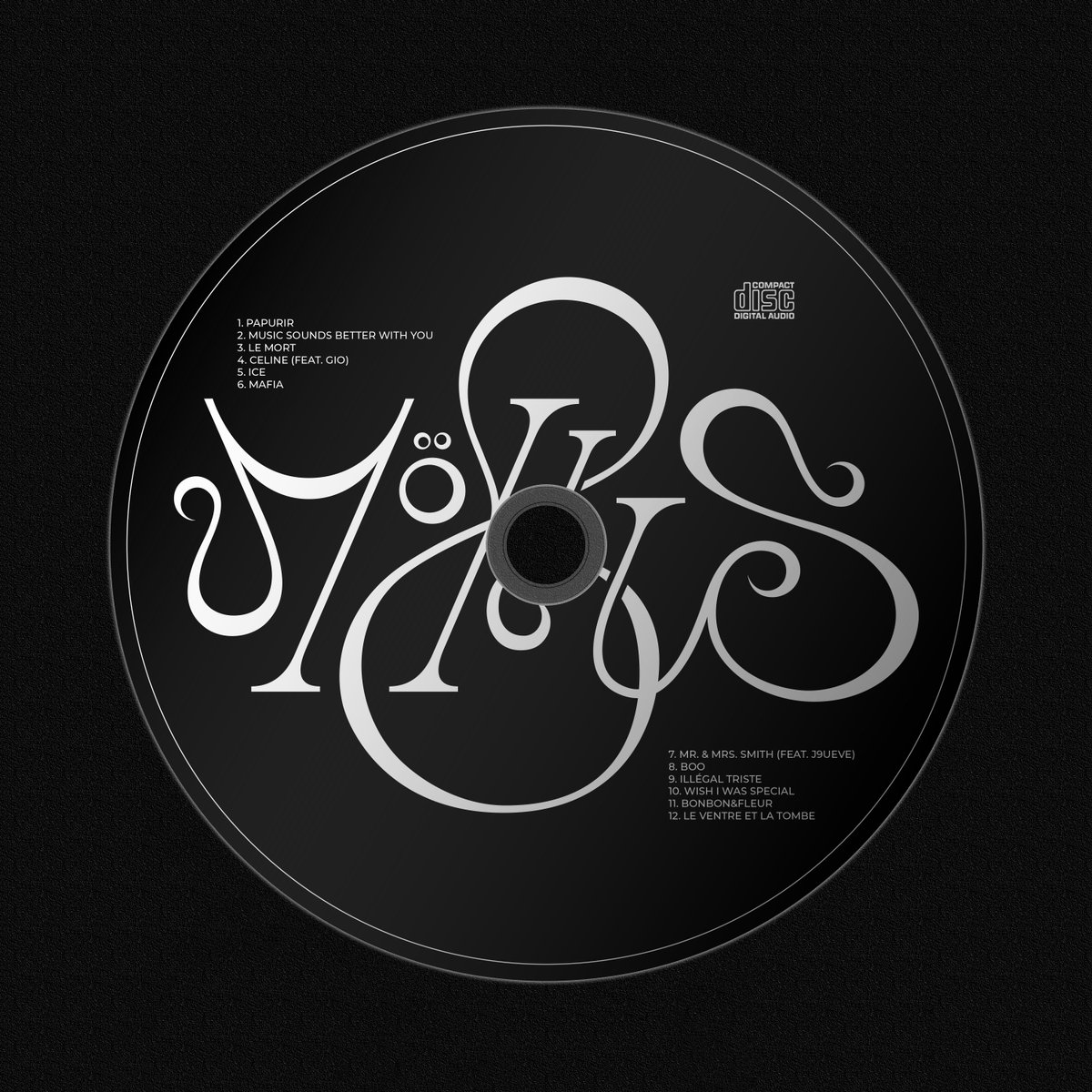Möbius - Rounhaa 🕷️
—> Cover / Typography / CD