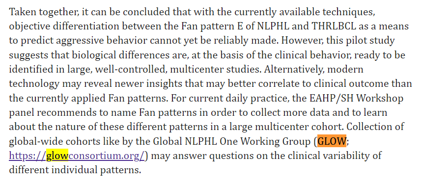 We at @glow_nlphl got a shout-out at the 20th @haematopath lymphoma workshop! Congratulations to our pathology committee as well as our co-founders Drs. @JamieFlerlage and @michaelsbinkley. #lymsm #NLPHLsm ncbi.nlm.nih.gov/pmc/articles/P…