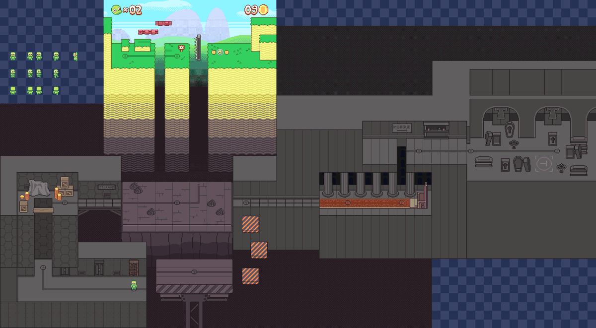 JuhoSprite's tweet photo. Old unused Little Runmo Overworld #LittleRunmo #GodotEngine https://t.co/jP4xLbclmF