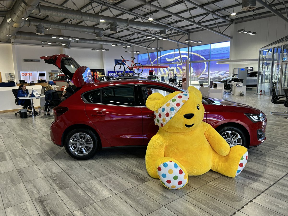 Fantastic to be able to hand over Pudsey to Peoples Ford Bootle today. Peoples won our Remarketing Children in Need raffle and are now the proud owners of Pudsey 🐻. I’d like to thank Peoples again for helping raise money for such a worthy cause in children in need.