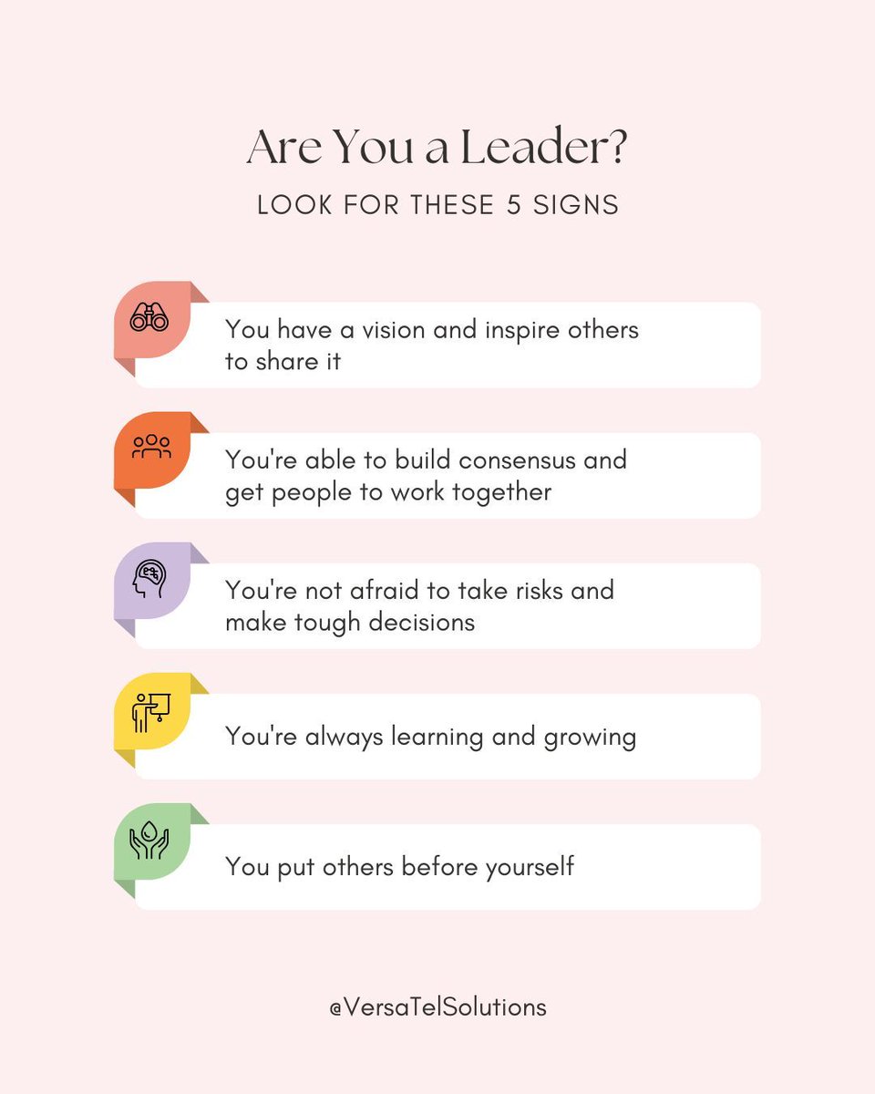 Versa_Tel's tweet photo. Are you a leader? Take charge and inspire others with your vision and actions. Lead by example and empower your team to reach their full potential. #Leadership #Inspiration #VersaTel #business #womeninbusiness #money #taxes #entrepreneur https://t.co/EItlTzMBey