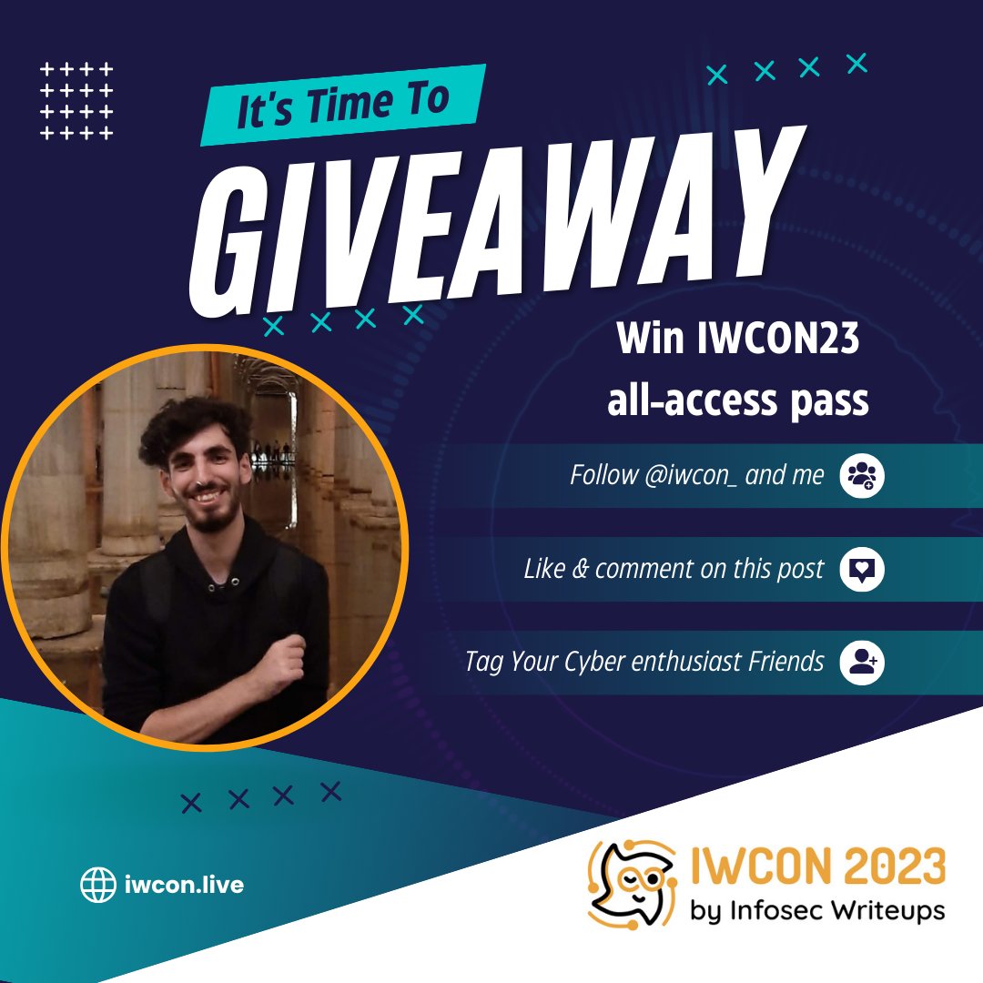 aydinnyunuss's tweet photo. I will be giving away 3 all-access pass for
@IWcon_ 2023.  Follow the steps below to participate. https://t.co/jkxHCynvMa