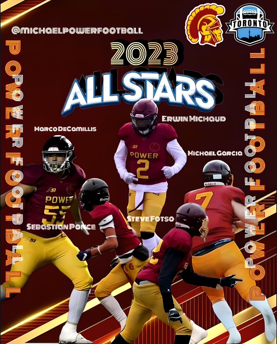Honoured to be selected for the Toronto All-Star game

<a href="/FootballToronto/">Football Toronto</a> <a href="/MichaelPowerFB/">Michael Power Football</a>