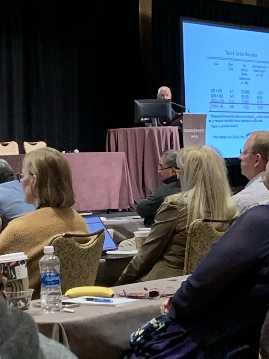 Howard Weitz presenting cardiac risk assessment for non-cardiac surgery in Seattle at Mayo-Jefferson Periop Course