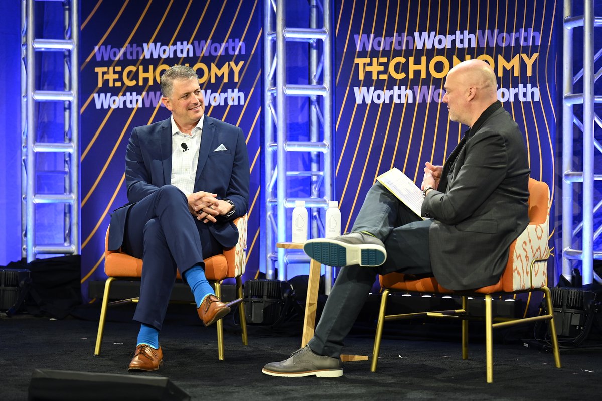 techonomy's tweet image. President and CEO of @SpaceFlorida Robert Long joined Worth&apos;s Dan Costa for a conversation on the key factors driving aerospace transformation, &quot;spaceports&quot;, and how they will impact the future of transportation in the broader transportation industry. #Techonomy23
