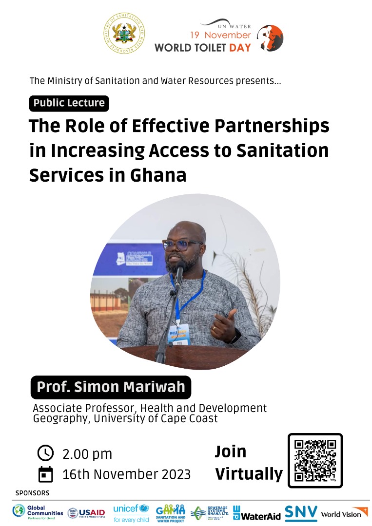 SMariwah's tweet photo. Ladies and gentlemen, let's meet on Thursday, 16th November 2023 at 2pm (virtually) for another impactful SHOWDOWN as part of the commemoration of the 2023 World Toilet Day. Cheers!!! https://t.co/U183XHBjlw