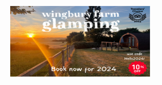 Greet 2024 with stunning sunrise views at Wingbury Farm Glamping 🌄. Book with Hello2024 for a 10% discount! As featured on our Corner Media screens. #WingburyFarmGlamping #Fidigital #CornerMediaGroup #BucksSunrise #BookEarly