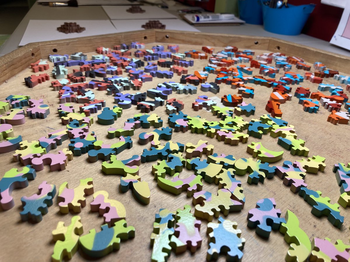 More “fun” with stencil painting haha…