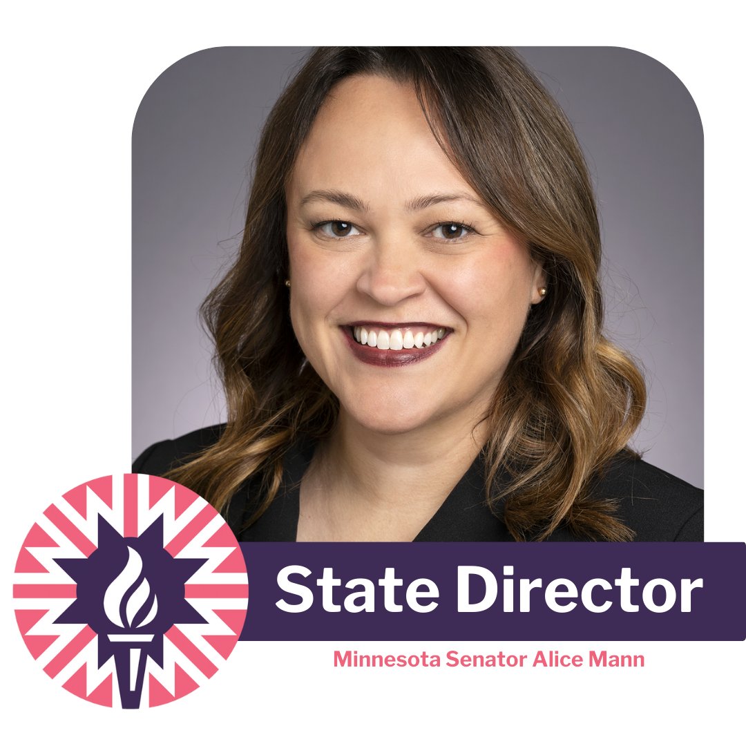 Please join us in welcoming @AlyseGalvin, @ElectLauraBudd, @fojamilawoods and @DrAliceMann as Women In Government's newest State Directors!