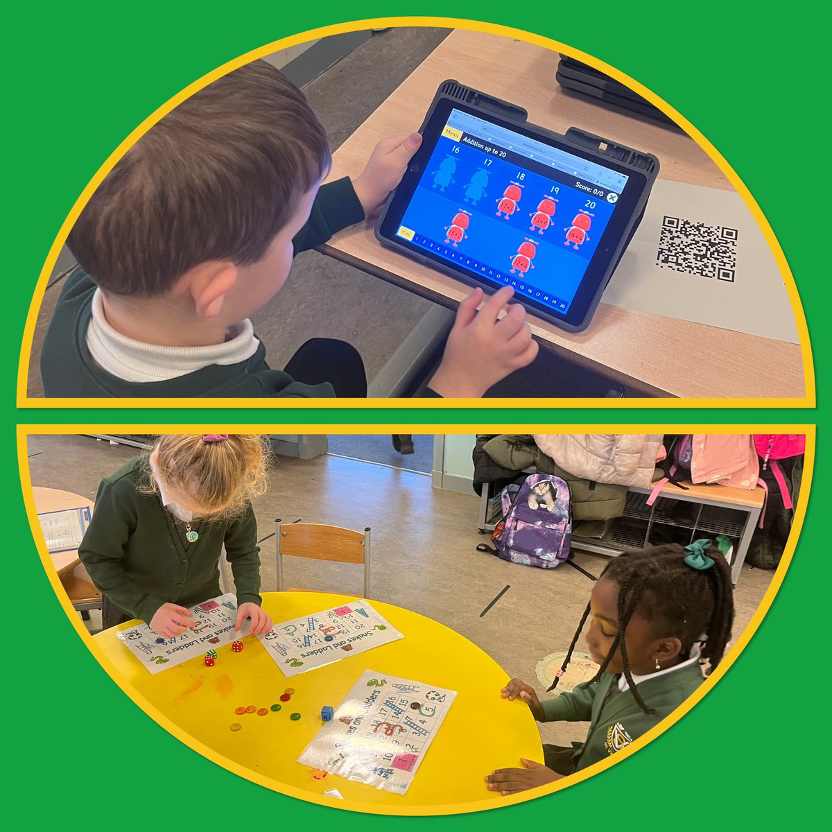 Mrs Wishart had a lovely visit to Primary 2 this morning to share their learning in Numeracy. They were working on their addition skills; confidently choosing strategies to support them & completing number sentences. Well done Primary 2, keep it up! 👏🏻 @glasgowcounts