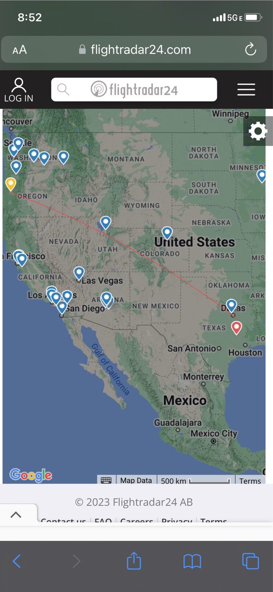 YoTMills's tweet photo. 🚨BREAKING🚨
Flight trackers indicate there’s a departure from Eugene Oregon scheduled to arrive in College Station Texas early Sunday morning 11/19.
Is this Dan Lanning going to interview with Texas A&M? Unclear at this time, but definitely something to keep an eye on. https://t.co/l6zhj9uVBD