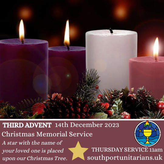 TheUnitariansMD's tweet photo. The 4 candles of Advent represent the 4 Sundays of Advent, and they respectively symbolise hope, peace, joy, and love. 🕯️🕯️🕯️🕯️

Join @sportunitarians in the lead up to Christmas. Click here for more info: https://t.co/LIBwcmBPWW

#Unitarian #adventcandles #whatsonsouthport https://t.co/38y7lIJFwJ