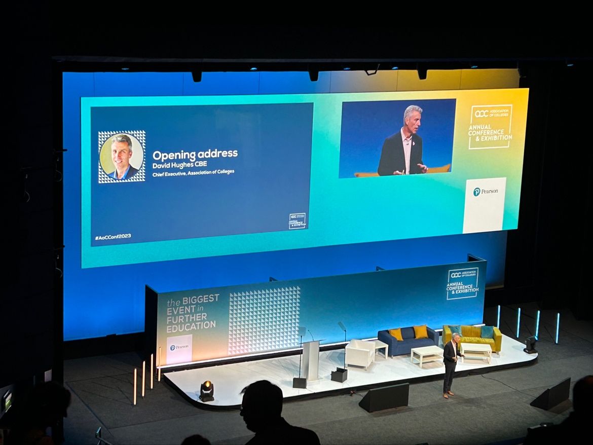Wonderful to be at <a href="/AoC_info/">Association of Colleges (AoC)</a> Conference 2023 today.

Insightful opening speeches from <a href="/AoCDavidH/">David Hughes CBE</a> and @halfon4harlowMP on the future of the sector.

Thank you to <a href="/jeff_jdgee11/">Jeff Greenidge</a> for the invitation.

#AoCConf2023 #Equity #Diversity #Inclusion #SocialMobility #MulticultuaralAA
