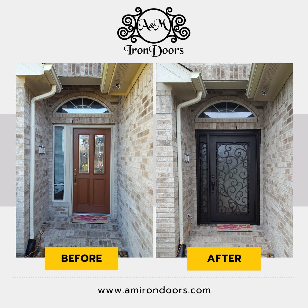 AMIronDoors's tweet image. Add value and beauty to your property with A&amp;amp;M Iron Doors. Don't miss the incredible before and after moments. 

Get a free quote! 📲 (281) 809-5027
Visit our website 👉 amirondors.com

#irondoors #amirondoors #singledoor #houstonirondoors #customirondoors