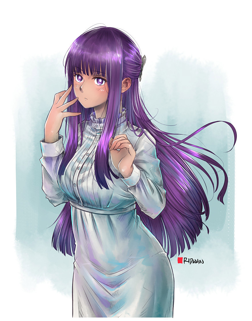 Fern / フェルン, colored version, with her coat and without :d