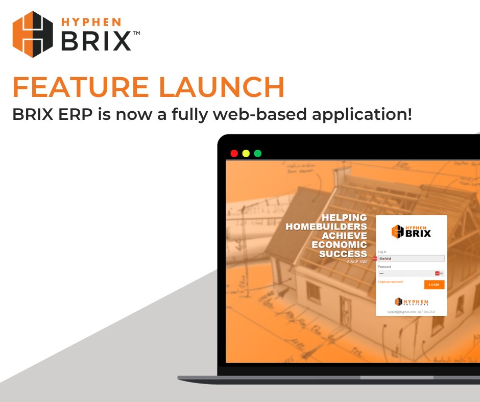 We are thrilled to announce the launch of BRIX 3.0 – the cloud-based #ERP you know and trust, crafted specifically for the #ResidentialConstruction industry, is now available as a web application.

Read the full story on our latest feature launch here: bit.ly/BRIXWebApp