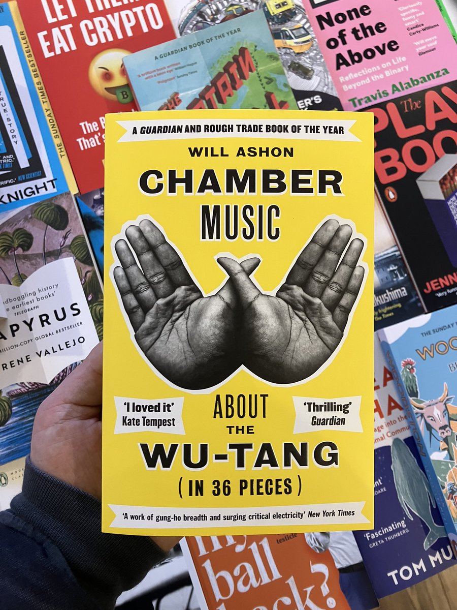 Book of the day is a modern classic from our big music section upstairs. <a href="/willashon/">Will Ashon</a> is the best - his latest Passengers release was one of our books of the year. This is a genius piece of writing on one of the greatest debut records ever released, Enter The Wu-Tang (36 Chambers).