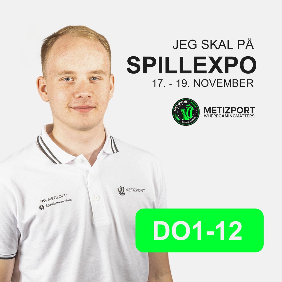 SakkenMZP's tweet photo. Jeg og resten av @Metizport-familien, @NESFno og Aktive Gamere blir å treffe på @SpillExpo!😎

Ser frem til å møte flere fra miljøet. Hit me up for en prat. 🖐️ https://t.co/FPCDYHHdXD