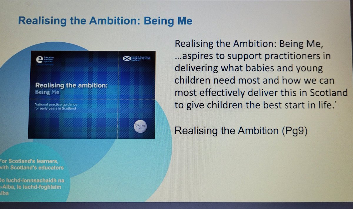 Pondering pedagogy… in Early Learning and Childcare - highly recommend 📌🏴󠁧󠁢󠁳󠁣󠁴󠁿🫶🌏
#EarlyYears #development #educationScotland #pedagogy #realisingtheambition #firstsession #loveit