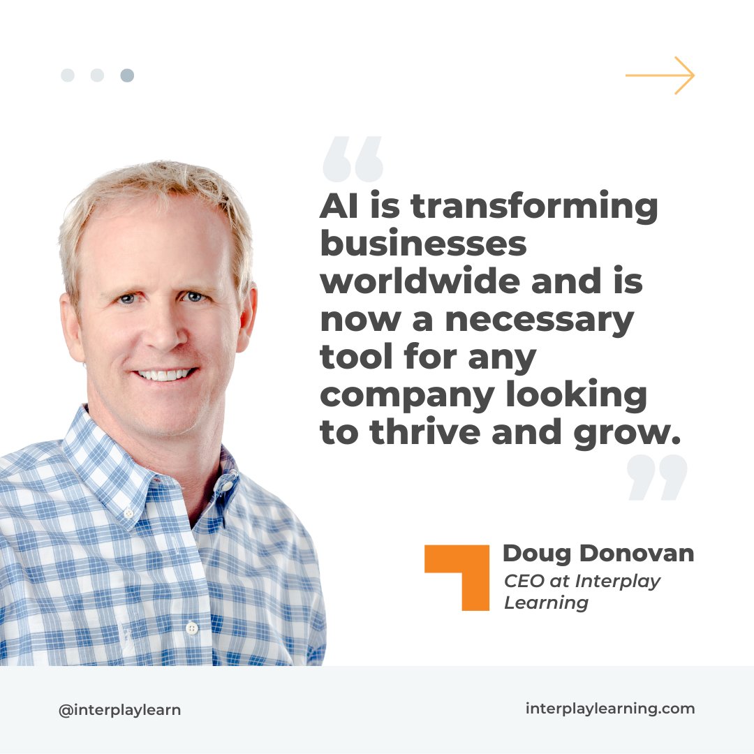 InterplayLearn's tweet image. Explore AI&apos;s transformative impact on training with Doug Donovan in his article in @ceoworld as he dives into how personalized learning and scalable mentorship can reshape the future of career development. bit.ly/46g1iw7