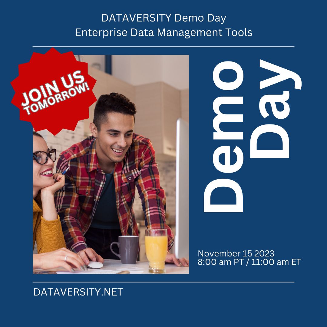 Join us tomorrow at 8 am PST / 11 am ET for our next DATAVERSITY Demo Day - Enterprise Data Management Tools! #DataManagement buff.ly/3FO9k4o