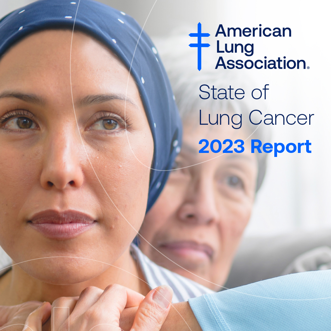 LungAssociation's tweet photo. The 2023 #StateofLungCancer report is here! Dive into the latest insights on lung cancer, including improving survival rates for everyone, especially people of color. Learn about lung cancer in your state and opportunities to make a difference. https://t.co/e6rnThcQl9 https://t.co/704PUlLtyr