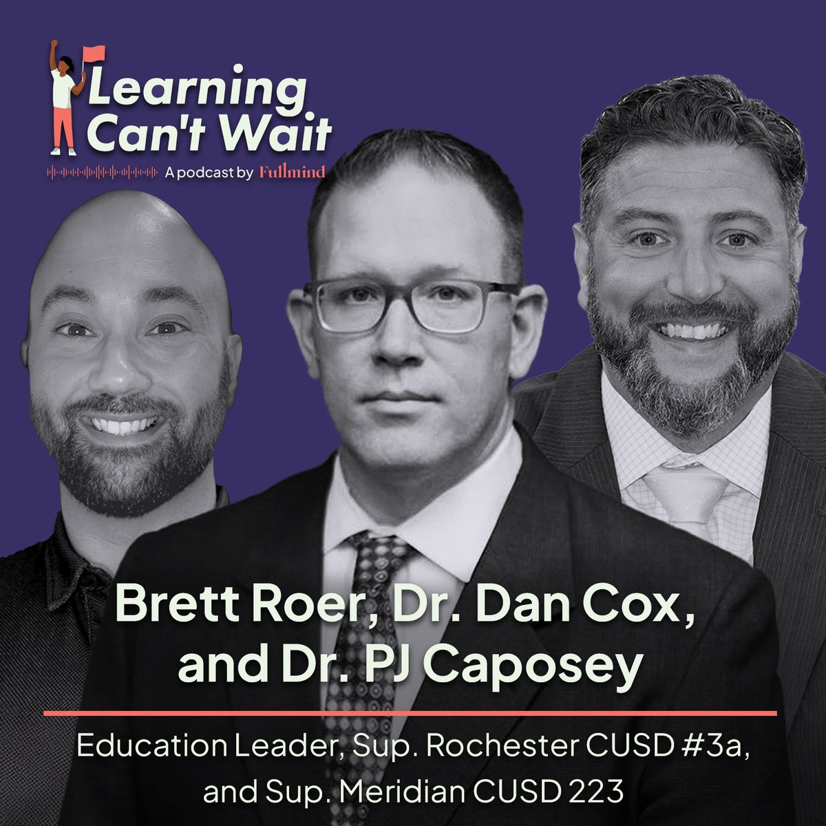 Fullmind (@fullmindlearn) on Twitter photo On this week’s episode of the Learning Can’t Wait podcast, host <a href="/Hayley_LCW/">Hayley Spira-Bauer (she/her)</a> sits down with school leaders <a href="/BrettRoer/">Brett Roer</a>, Dr. PJ Caposey @MCUSDSupe , and @Dan_Cox to speak about discipline and balance in school leadership.
Join us at fullmindlearning.com/podcast. On this week’s episode of the Learning Can’t Wait podcast, host <a href="/Hayley_LCW/">Hayley Spira-Bauer (she/her)</a> sits down with school leaders <a href="/BrettRoer/">Brett Roer</a>, Dr. PJ Caposey @MCUSDSupe , and @Dan_Cox to speak about discipline and balance in school leadership.
Join us at fullmindlearning.com/podcast.